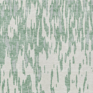 HomeRoots 9' X 12' Sage and Ivory Abstract Area Rug - Stylish, Washable, Indoor/Outdoor, Durable, Low-Maintenance Design 612699