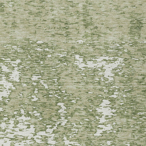 Homeroots 3' Abstract Washable Area Rug - Durable Indoor Outdoor Rectangle Rug For Stylish Spaces Sage Polyester 612704