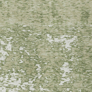 Homeroots 3' Abstract Washable Area Rug - Durable Indoor Outdoor Rectangle Rug For Stylish Spaces Sage Polyester 612705