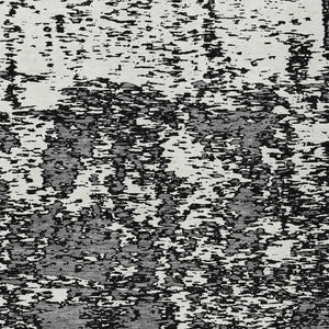 Homeroots 3' Abstract Washable Area Rug - Durable Indoor Outdoor Rectangle Rug For Stylish Spaces Black Polyester 612708