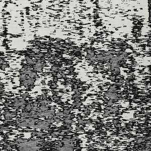 Homeroots 3' Abstract Washable Area Rug - Durable Indoor Outdoor Rectangle Rug For Stylish Spaces Black Polyester 612712