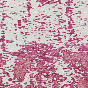 Homeroots 3' Abstract Washable Area Rug - Durable Indoor Outdoor Rectangle Rug For Stylish Spaces Blush Polyester 612718