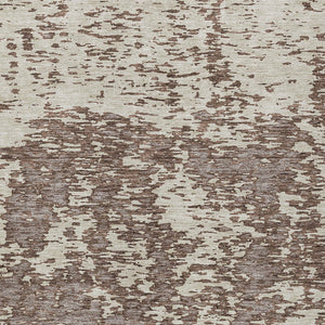 Homeroots 3' Abstract Washable Area Rug - Durable Indoor Outdoor Rectangle Rug For Stylish Spaces Brown Polyester 612719