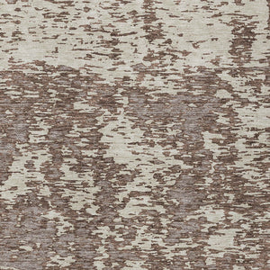 Homeroots 3' Abstract Washable Area Rug - Durable Indoor Outdoor Rectangle Rug For Stylish Spaces Brown Polyester 612723