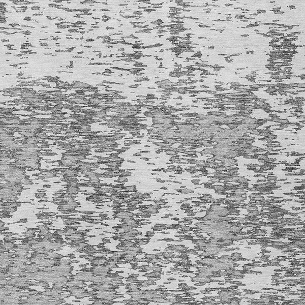 Homeroots 3' Abstract Washable Area Rug - Durable Indoor Outdoor Rectangle Rug For Stylish Spaces Gray Polyester 612744