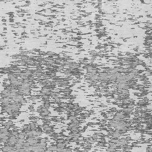 Homeroots 3' Abstract Washable Area Rug - Durable Indoor Outdoor Rectangle Rug For Stylish Spaces Gray Polyester 612747