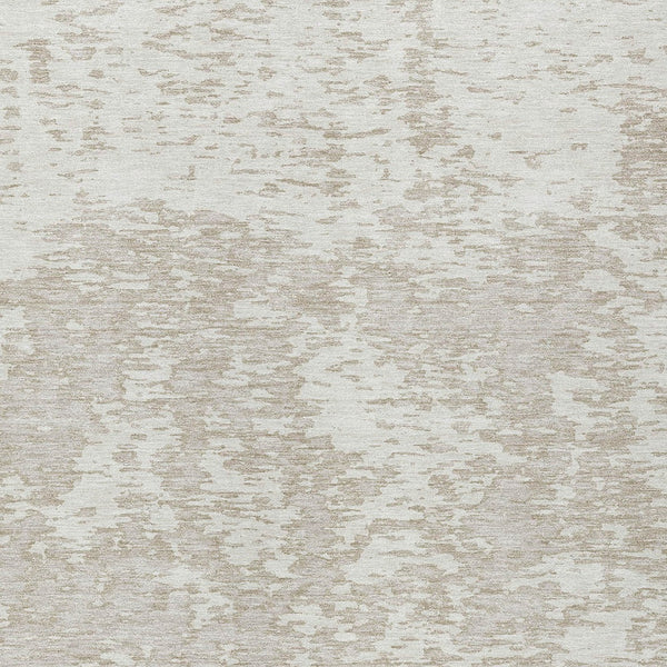 Homeroots 3' Abstract Washable Area Rug - Durable Indoor Outdoor Rectangle Rug For Stylish Spaces Ivory Polyester 612749