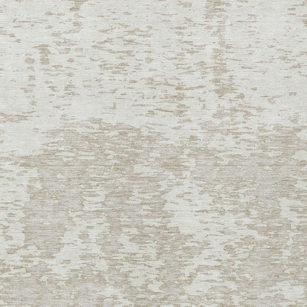 Homeroots 3' Abstract Washable Area Rug - Durable Indoor Outdoor Rectangle Rug For Stylish Spaces Ivory Polyester 612750