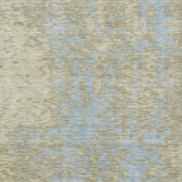 Homeroots 3' Abstract Washable Indoor Outdoor Rug - Durable, Stain Resistant, Versatile For Any Space! Beige Polyester 612911