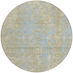 Homeroots 3' Abstract Washable Indoor Outdoor Rug - Durable, Stain Resistant, Versatile For Any Space! Beige Polyester 612913