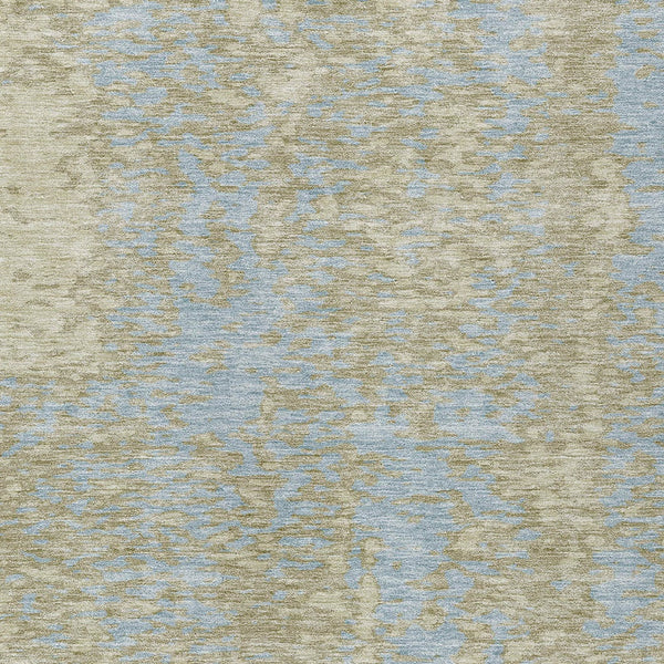 Homeroots 3' Abstract Washable Indoor Outdoor Rug - Durable, Stain Resistant, Versatile For Any Space! Beige Polyester 612914