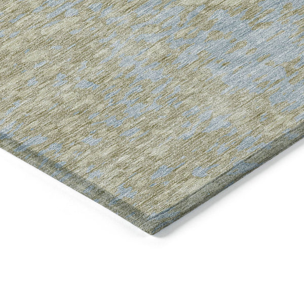 Homeroots 3' Abstract Washable Indoor Outdoor Rug - Durable, Stain Resistant, Versatile For Any Space! Beige Polyester 612915