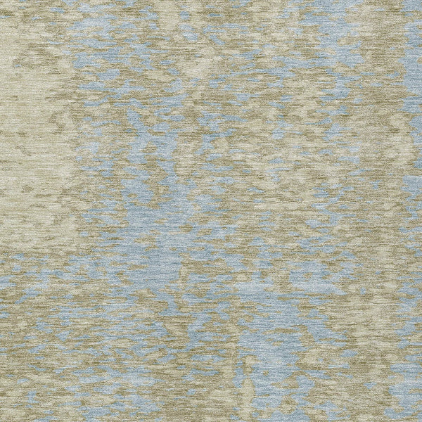Homeroots 3' Abstract Washable Indoor Outdoor Rug - Durable, Stain Resistant, Versatile For Any Space! Beige Polyester 612915