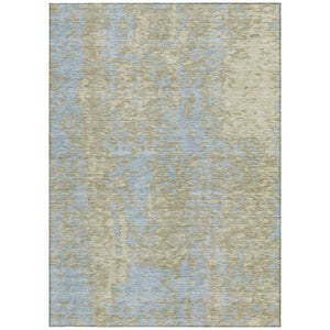 Homeroots 3' Abstract Washable Indoor Outdoor Rug - Durable, Stain Resistant, Versatile For Any Space! Beige Polyester 612916