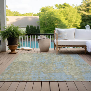 Homeroots 3' Abstract Washable Indoor Outdoor Rug - Durable, Stain Resistant, Versatile For Any Space! Beige Polyester 612916
