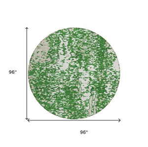 Homeroots 3' Abstract Washable Indoor Outdoor Rug - Durable, Stain Resistant, Versatile For Any Space! Emerald Polyester 612937