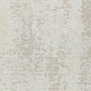 Homeroots 3' Abstract Washable Indoor Outdoor Rug - Durable, Stain Resistant, Versatile For Any Space! Ivory Polyester 612948