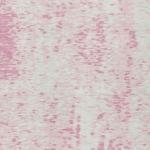 Homeroots 3' Abstract Washable Indoor Outdoor Rug - Durable, Stain Resistant, Versatile For Any Space! Pink Polyester 612960