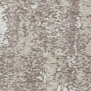 Homeroots 3' Abstract Washable Indoor Outdoor Rug - Durable, Stain Resistant, Versatile For Any Space! Taupe Polyester 612966