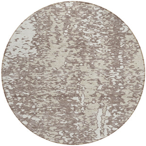 Homeroots 3' Abstract Washable Indoor Outdoor Rug - Durable, Stain Resistant, Versatile For Any Space! Taupe Polyester 612967