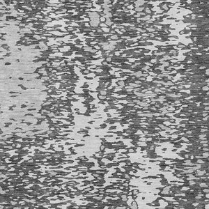 Homeroots 3' Abstract Washable Indoor Outdoor Rug - Durable, Stain Resistant, Versatile For Any Space! Charcoal Polyester 612977