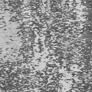 Homeroots 3' Abstract Washable Indoor Outdoor Rug - Durable, Stain Resistant, Versatile For Any Space! Charcoal Polyester 612978