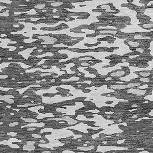 Homeroots 3' Abstract Washable Indoor Outdoor Rug - Durable, Stain Resistant, Versatile For Any Space! Charcoal Polyester 612979