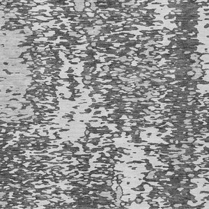 Homeroots 3' Abstract Washable Indoor Outdoor Rug - Durable, Stain Resistant, Versatile For Any Space! Charcoal Polyester 612980