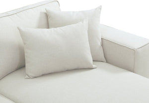 English Elm Hector Linen Sectional Sofa with Reversible Chaise and Pocket Coil Spring Support B2749S00076