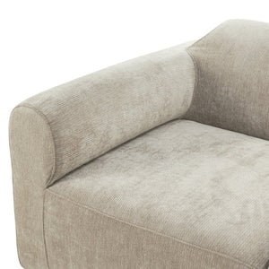 English Elm 111" Curved Sectional Sofa Set Plush Lamb Wool Upholstery Deep Seat Ottoman Lounge Espresso N767P371305E