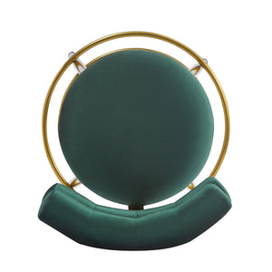 English Elm Christopher Knight Home® - 27.65'' 27.65" Modern Counter Stools Set of 2 with Luxurious Velvet Upholstery, Ergonomic Curved Back, Iron Frame & Footrest Dark Green N780P194940E