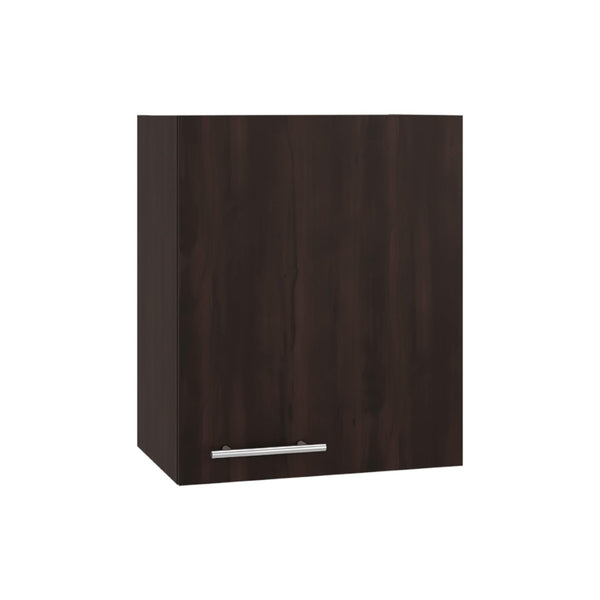 English Elm Natural Wood Finish Wall Mounted Single Door Kitchen Cabinet with Interior Shelves Walnut B062P483755