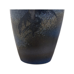 Wildwood Hatsu Handcrafted Ceramic Table Lamp — Indigo Glaze, Textured Clay, Minimal Japanese Design, 26.5" H 61301-2