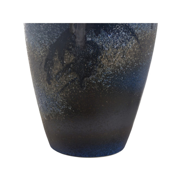 Wildwood Hatsu Handcrafted Ceramic Table Lamp — Indigo Glaze, Textured Clay, Minimal Japanese Design, 26.5" H 61301-2