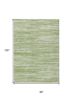 Homeroots 3' Abstract Washable Indoor Outdoor Area Rug - Durable, Stylish, And Easy To Maintain For Any Space Sage Polyester 613064