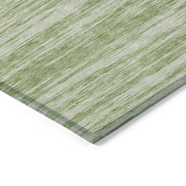 Homeroots 3' Abstract Washable Indoor Outdoor Area Rug - Durable, Stylish, And Easy To Maintain For Any Space Sage Polyester 613066
