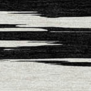 Homeroots 3' Abstract Washable Indoor Outdoor Area Rug - Durable, Stylish, And Easy To Maintain For Any Space Black Polyester 613071