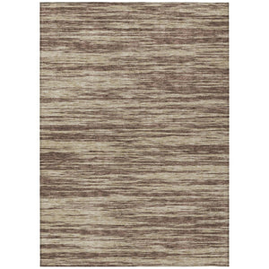 HomeRoots 5' Versatile Brown and Beige Abstract Area Rug for Indoor/Outdoor Use - Durable, Stylish, Washable! 5' X 8' 613074