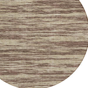 Homeroots 3' Abstract Washable Indoor Outdoor Area Rug - Durable, Stylish, And Easy To Maintain For Any Space Brown Polyester 613075