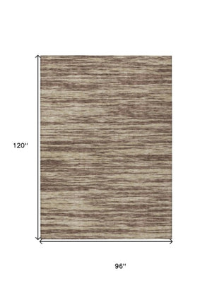 Homeroots 3' Abstract Washable Indoor Outdoor Area Rug - Durable, Stylish, And Easy To Maintain For Any Space Brown Polyester 613076