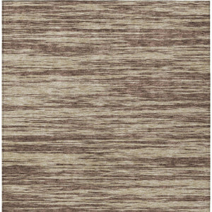 Homeroots 3' Abstract Washable Indoor Outdoor Area Rug - Durable, Stylish, And Easy To Maintain For Any Space Brown Polyester 613077