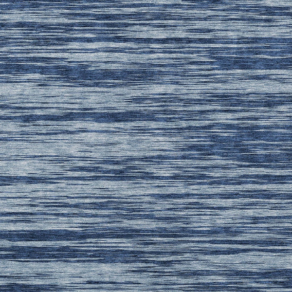 Homeroots 3' Abstract Washable Indoor Outdoor Area Rug - Durable, Stylish, And Easy To Maintain For Any Space Blue Polyester 613079