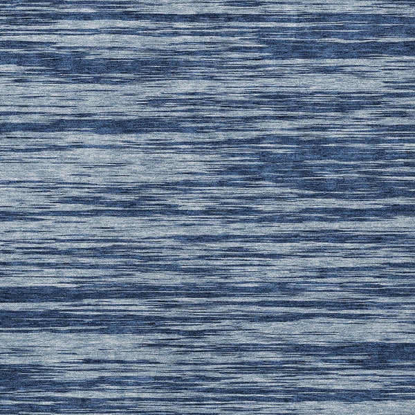 Homeroots 3' Abstract Washable Indoor Outdoor Area Rug - Durable, Stylish, And Easy To Maintain For Any Space Blue Polyester 613080