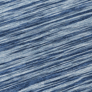 Homeroots 3' Abstract Washable Indoor Outdoor Area Rug - Durable, Stylish, And Easy To Maintain For Any Space Blue Polyester 613081