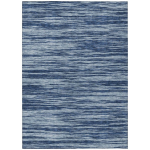 HomeRoots 5' Blue and Navy Abstract Area Rug – Durable, Machine Washable for Indoor & Outdoor Spaces, Stylish Comfort 8' X 10' 613082