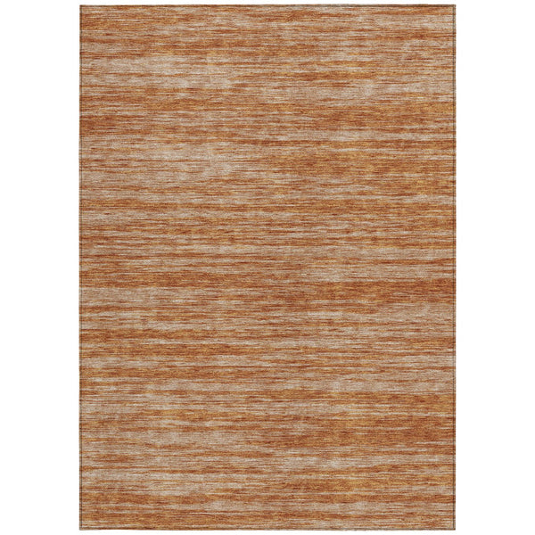 Homeroots 3' Abstract Washable Indoor Outdoor Area Rug - Durable, Stylish, And Easy To Maintain For Any Space Copper Polyester 613086