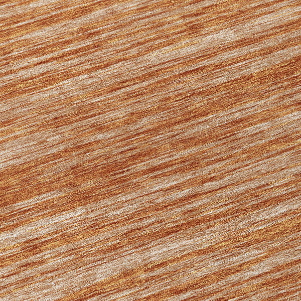 Homeroots 3' Abstract Washable Indoor Outdoor Area Rug - Durable, Stylish, And Easy To Maintain For Any Space Copper Polyester 613087