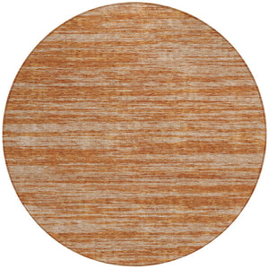 Homeroots 3' Abstract Washable Indoor Outdoor Area Rug - Durable, Stylish, And Easy To Maintain For Any Space Copper Polyester 613087