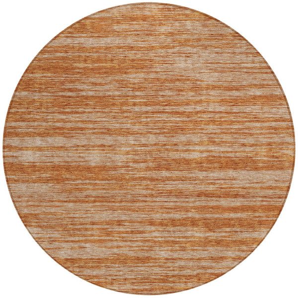 Homeroots 3' Abstract Washable Indoor Outdoor Area Rug - Durable, Stylish, And Easy To Maintain For Any Space Copper Polyester 613087