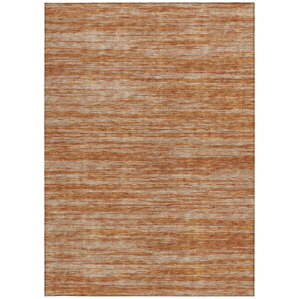 Homeroots 3' Abstract Washable Indoor Outdoor Area Rug - Durable, Stylish, And Easy To Maintain For Any Space Copper Polyester 613088